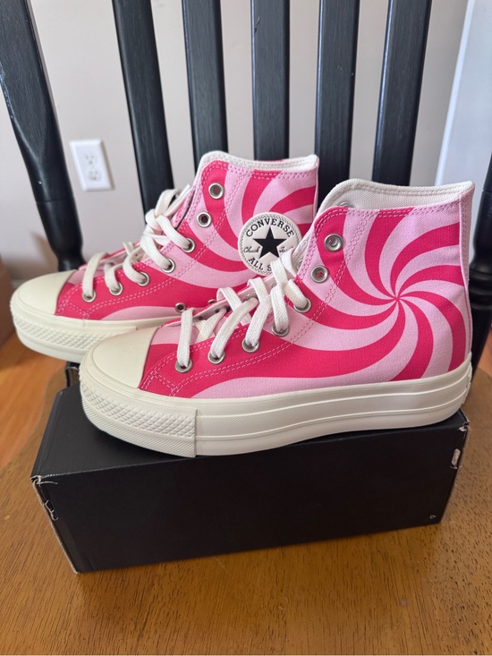 Converse Shoes - Converse All Star Lift Platform High Top Sneakers Sunrise Pink/Carmine Pink NIB